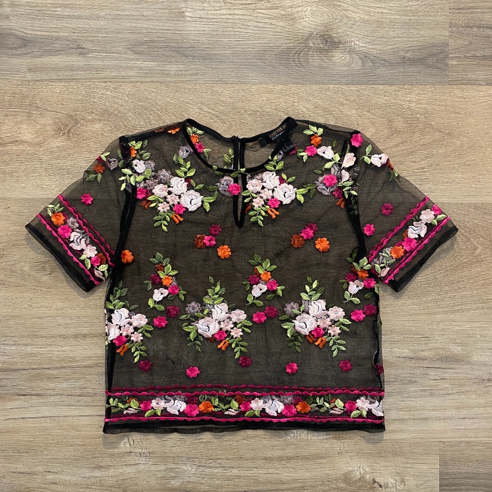 mesh flower top